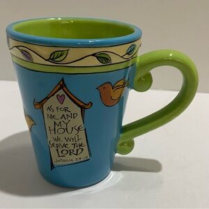 Joanne Fink As For Me & My House Mug Joshua 24:15 2011 Inspirational Bible Verse